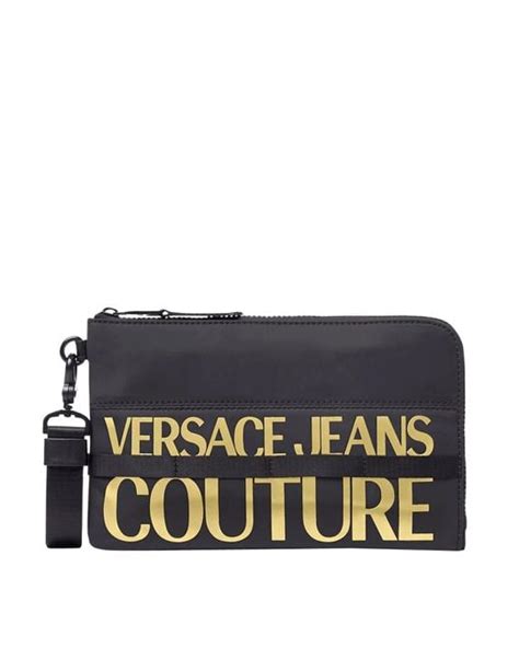 pochette nera versace jeans|versace jeans black.